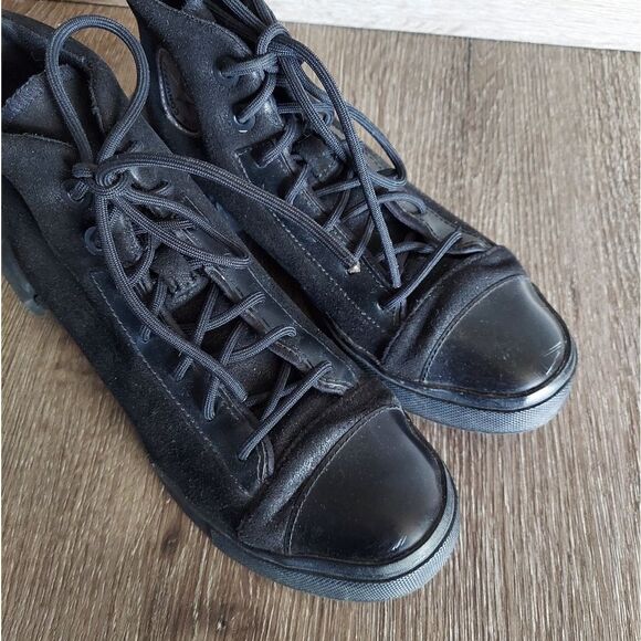 Converse All Star Disrupt CX Hi Triple Black Faux Suede High Top Sneakers Size 7 - Picture 8 of 9